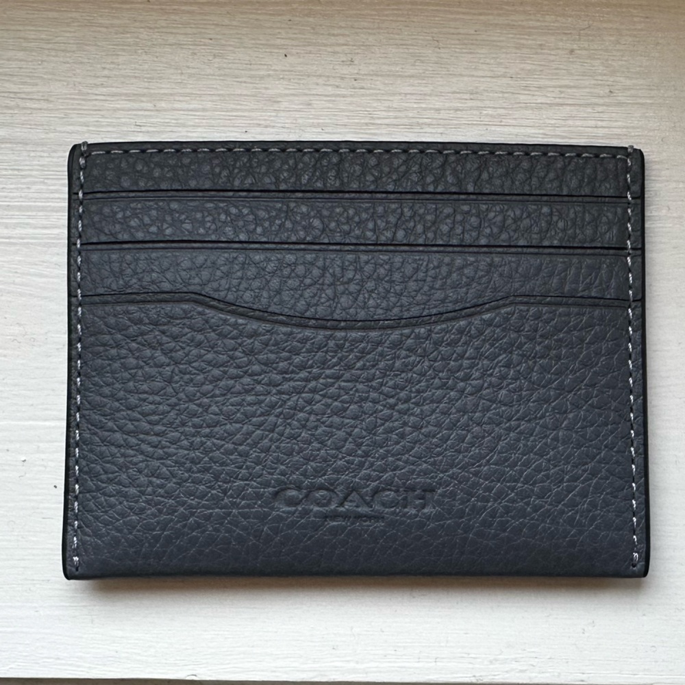 Coach Carholder in Dark Grey, NWT